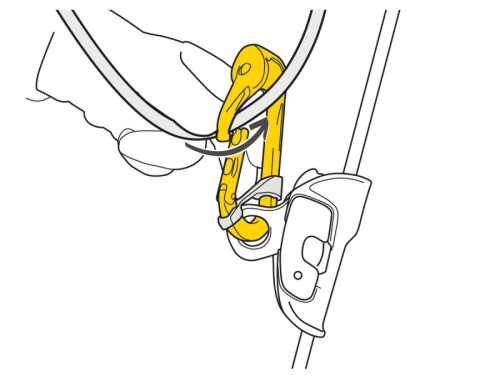 Карабин Petzl Rollclip A с роликом 